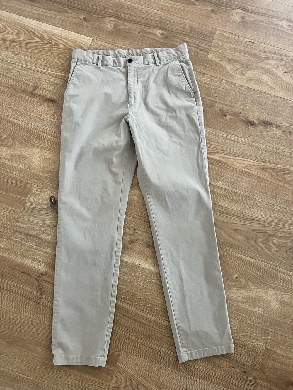 Charles Tyrwhitt Beige Slim Chino Pants Mens 34W 32L